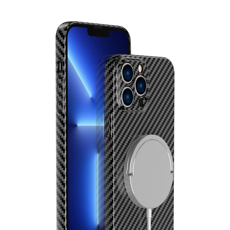 Carbon Fiber Texture iPhone case With MagSafe