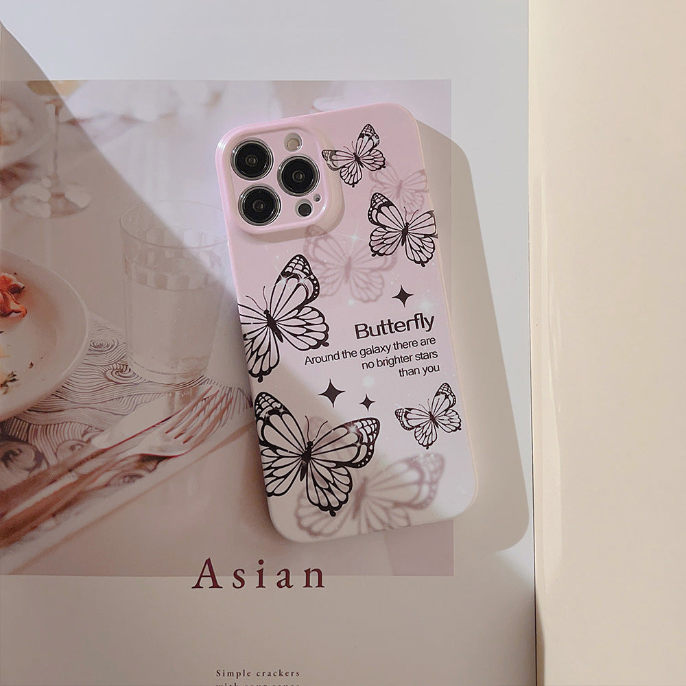 Phantom Black Butterfly iPhone Case