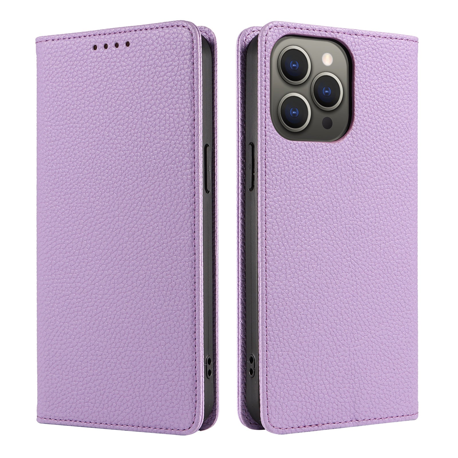 Leather Flip Iphone Wallet Case With Card Holder