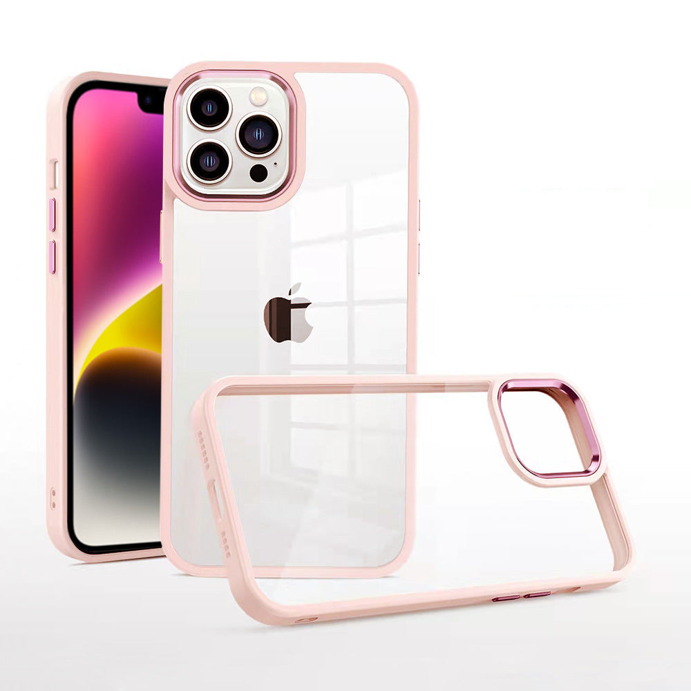 Colorful Border Clear iphone Case