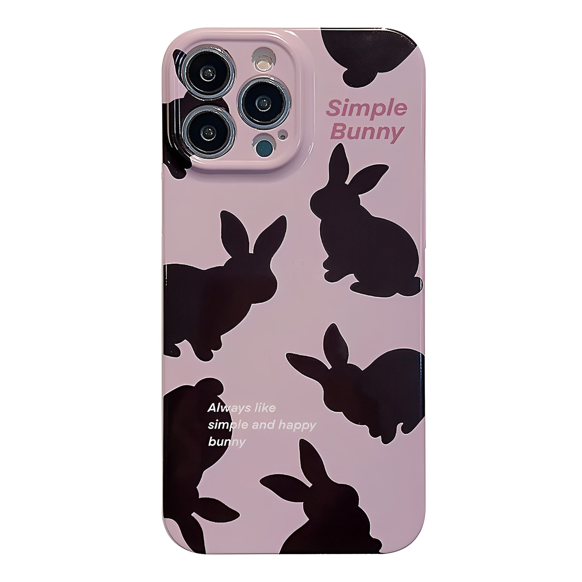 Cream Black Rabbit iPhone Case